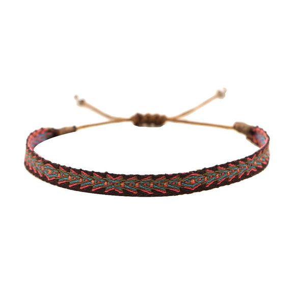 Handmade Woven Silk Thread Women's Bohemian Style Bracelet