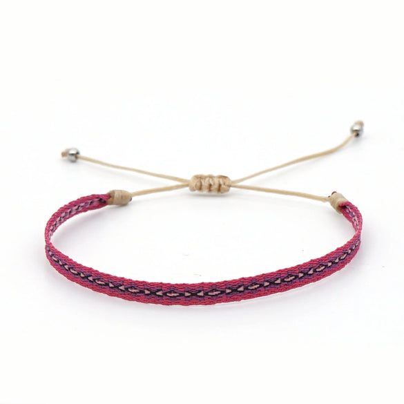 Handmade Woven Silk Thread Women's Bohemian Style Bracelet