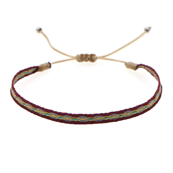 Handmade Woven Silk Thread Women's Bohemian Style Bracelet