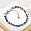 Handmade Woven Stainless Steel Geometric Women's Bracelet