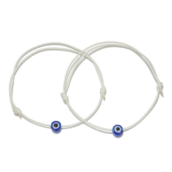 Handwoven Cotton Thread Devil's Eye Bracelets Retro Style Unisex