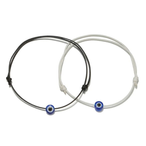 Handwoven Cotton Thread Devil's Eye Bracelets Retro Style Unisex