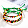 Handwoven Geometric Thread Rope Bracelet Unisex Handmade