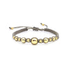 Handwoven Glass And Glaze Beaded Bracelet Jewelry With Geometric Pattern And 18K Copper Goldplated