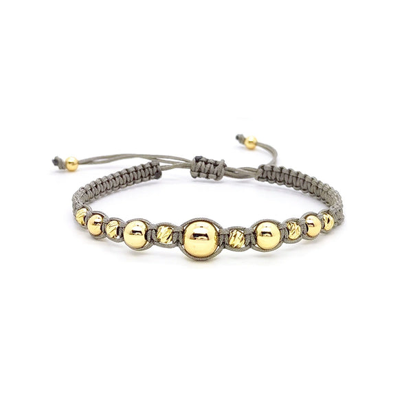 Handwoven Glass And Glaze Beaded Bracelet Jewelry With Geometric Pattern And 18K Copper Goldplated