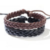 Handwoven Leather Bracelet Geometric Style Unisex