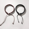 Handwoven Leather Bracelet Geometric Style Unisex