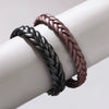 Handwoven Leather Bracelet Geometric Style Unisex