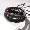 Handwoven Leather Bracelet Geometric Style Unisex