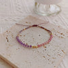 Handwoven Pearl Stacked Bracelet For Girls