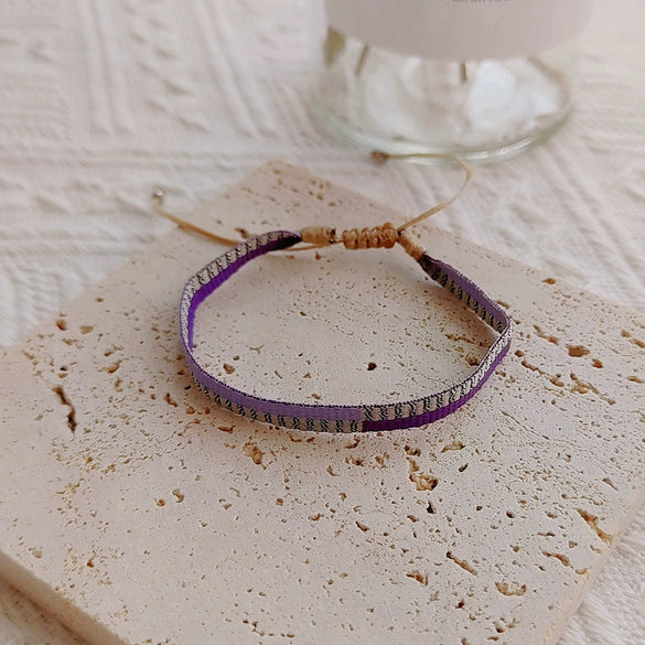 Handwoven Pearl Stacked Bracelet For Girls
