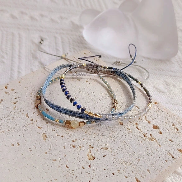Handwoven Shell Beaded Women's Bracelet