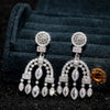Hanging Earrings Baroque Court Style Copper Geometric Zircon