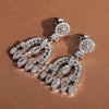Hanging Earrings Baroque Court Style Copper Geometric Zircon