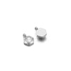 Hanging Ornament Beads Accessories Stainless Steel Hexagon Peach Heart Flower Shape With Love Pattern Electroplated