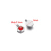 Hanging Ornament Beads Accessories Stainless Steel Hexagon Peach Heart Flower Shape With Love Pattern Electroplated