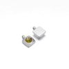 Hanging Ornament Beads Accessories Stainless Steel Hexagon Peach Heart Flower Shape With Love Pattern Electroplated