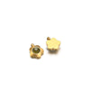 Hanging Ornament Beads Accessories Stainless Steel Hexagon Peach Heart Flower Shape With Love Pattern Electroplated