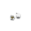 Hanging Ornament Beads Accessories Stainless Steel Hexagon Peach Heart Flower Shape With Love Pattern Electroplated