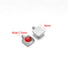 Hanging Ornament Beads Accessories Stainless Steel Hexagon Peach Heart Flower Shape With Love Pattern Electroplated