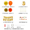 Happy Thanksgiving Rose Gold Letter Balloons Aluminum Foil Round Party Decorations For Interior Event Decor