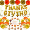 Happy Thanksgiving Rose Gold Letter Balloons Aluminum Foil Round Party Decorations For Interior Event Decor