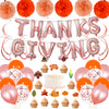 Happy Thanksgiving Rose Gold Letter Balloons Aluminum Foil Round Party Decorations For Interior Event Decor