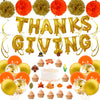 Happy Thanksgiving Rose Gold Letter Balloons Aluminum Foil Round Party Decorations For Interior Event Decor
