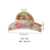 Head Clip Headwear Abs Imitation Acetic Acid Niche Marble Baking Paint Women's