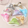Head Clip Headwear Abs Imitation Acetic Acid Niche Marble Baking Paint Women's