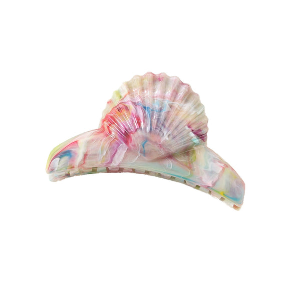 Head Clip Headwear Abs Imitation Acetic Acid Niche Marble Baking Paint Women's