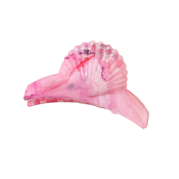 Head Clip Headwear Abs Imitation Acetic Acid Niche Marble Baking Paint Women's