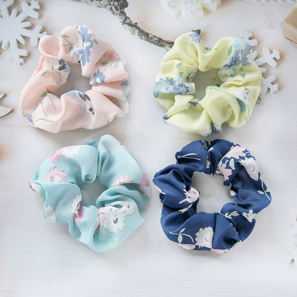 Head Flower Hair Ring Chiffon Polyester Cloth Pastoral Style Plant Flowers Design
