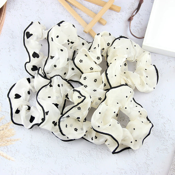 Head Ring Cloth Polka Dot Love Bow Pattern Handmade