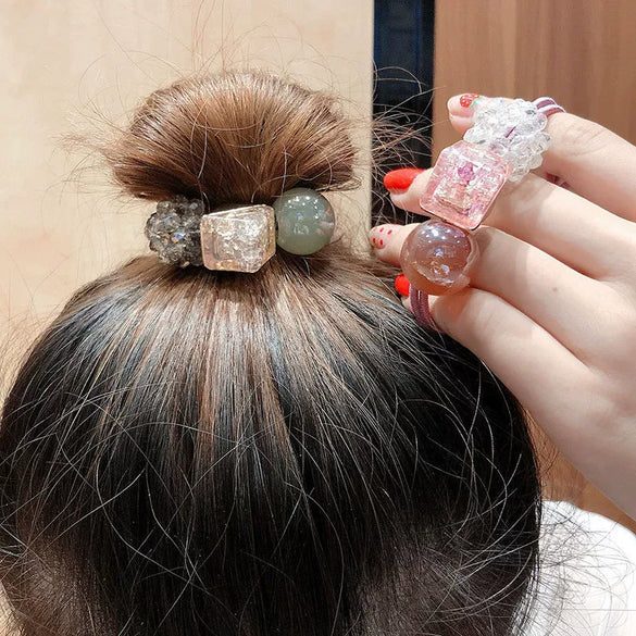 Head Rope Acrylic Braided Geometric Handmade Girls' Headwear