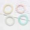 Head Rope Hair Ring Tpu Material Polished Macaron Frosted Transparent Candy Color