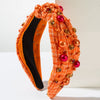 Headband Alloy Geometric Diamond Pearl Fabric Knot Hair Accessories