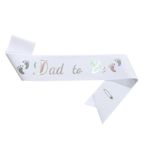 Headband And Ceremonial Belt For New Parents Glitter Cloth Bronzing