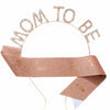 Headband And Ceremonial Belt For New Parents Glitter Cloth Bronzing