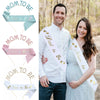 Headband And Ceremonial Belt For New Parents Glitter Cloth Bronzing