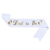 Headband And Ceremonial Belt For New Parents Glitter Cloth Bronzing