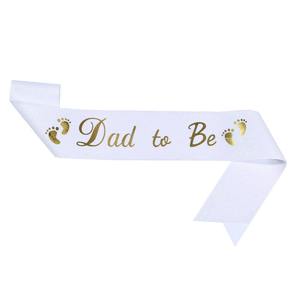 Headband And Ceremonial Belt For New Parents Glitter Cloth Bronzing