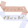 Headband And Ceremonial Belt For New Parents Glitter Cloth Bronzing