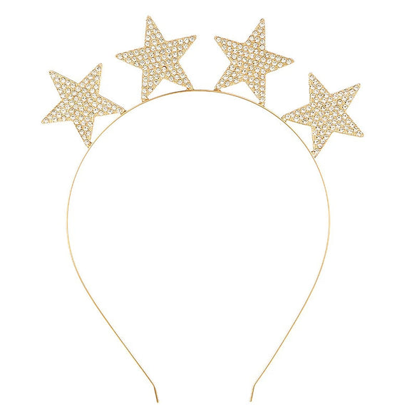 Headband Crown And Earrings Alloy Handmade Bohemian Sun Moon Sixpointed Star Women's Fashion Accessories