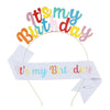 Headband Shoulder Strap Suit Alloy Hair Accessories With Sweet Style And Letter Design Electroplated