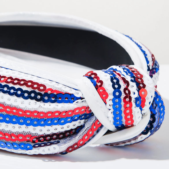 Headband Women's Cloth American Flag Star Sequin Set With Diamonds Hair Accessories