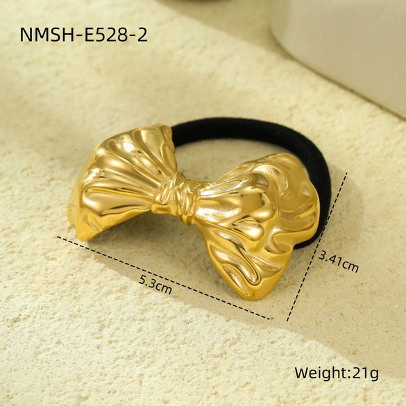Headwear Hair Ring Stainless Steel Titanium Steel Shell Starfish Arc Electroplating