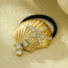 Headwear Hair Ring Stainless Steel Titanium Steel Shell Starfish Arc Electroplating