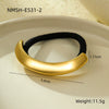 Headwear Hair Ring Stainless Steel Titanium Steel Shell Starfish Arc Electroplating