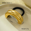 Headwear Hair Ring Stainless Steel Titanium Steel Shell Starfish Arc Electroplating